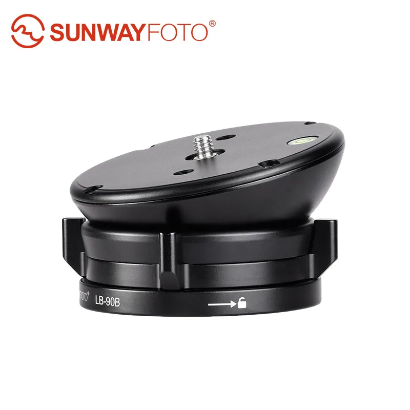 SUNWAYFOTO LB-90B Leveling Base Tripod Head 55 lbs(25kg) Load Capacity,Black