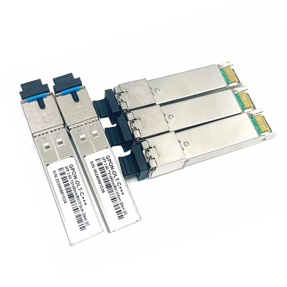 GPON 1.25G 2.5G 40G 100G QSFP28 200G 20km 40km 80km SFP Module
