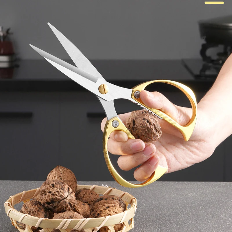 Kitchen Scissors Multi-Purpose Chicken Bone Duck Fish Cutter Shears Stainless Steel for Sharp Cooking Scissor for Poultry Safe