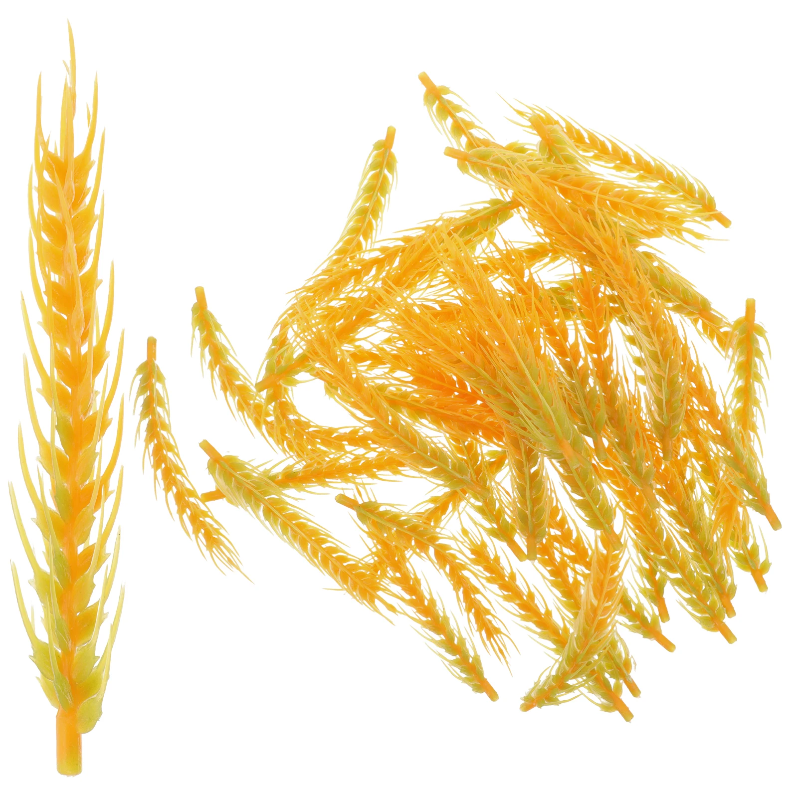 

50Pcs Fake Wheat Ear Bouquet Artificial Craft Stems Forever Blooming Landscape Decoration Home Shop Artificial Craft