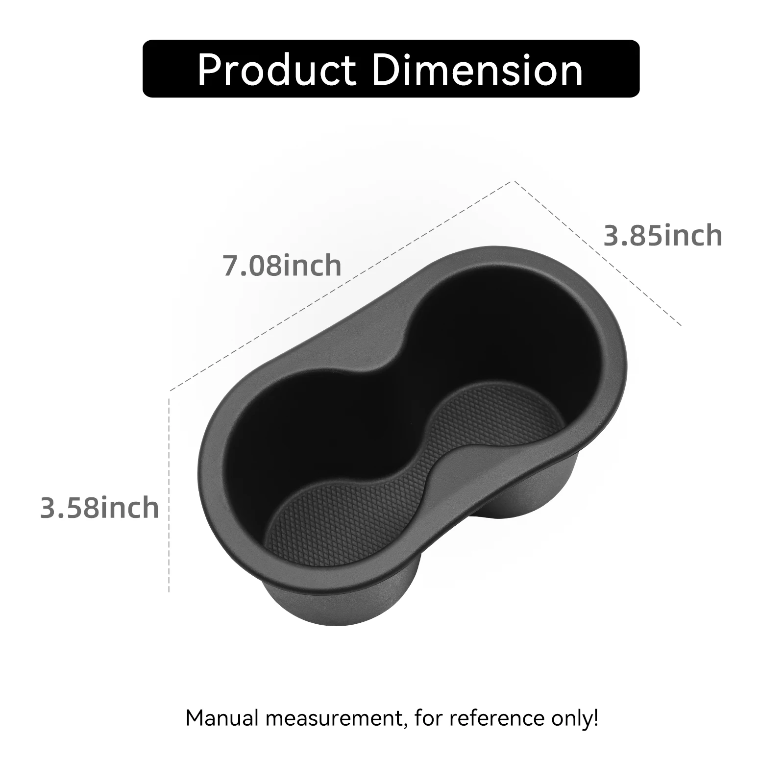 for BYD Seal 05 DM-i 2025 Center Console Water Cup Holder Storage Box Car Interior Drinks Accessories Black