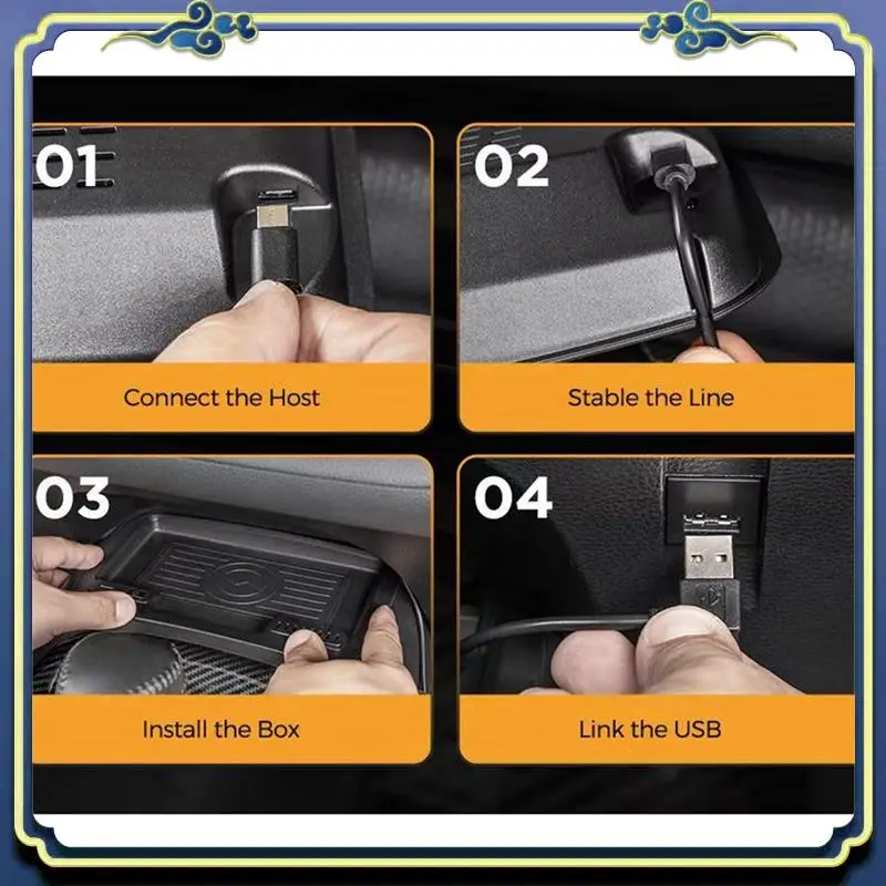 

Portable Qi Car Wireless Charger For Toyota Corolla 2020-2024 Fast Charging USB Port Wireless Charging Devices