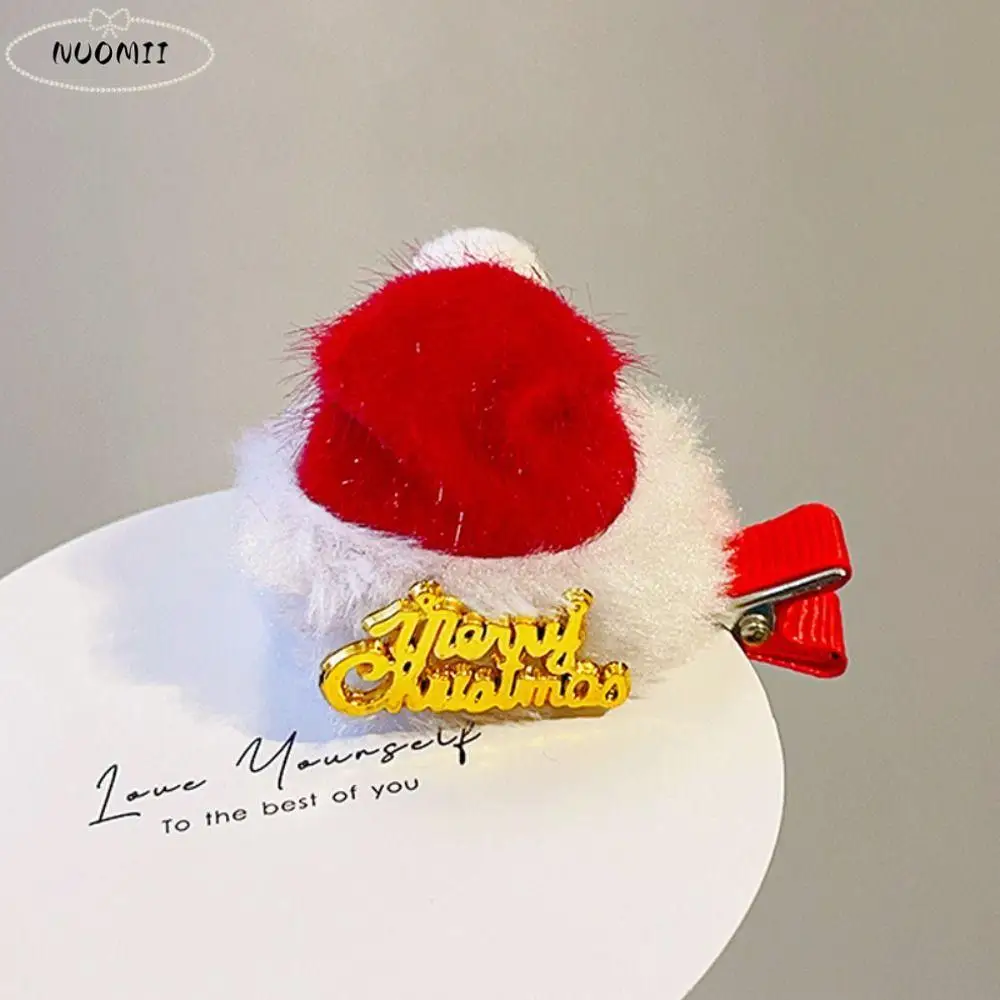 Dekorasi Natal, Jepit Rambut Natal, Pita Rambut, Santa Claus, Rusa, Jepit Rambut Tanduk Rusa, Jepit Rambut Merah, Aksesoris Rambut Korea