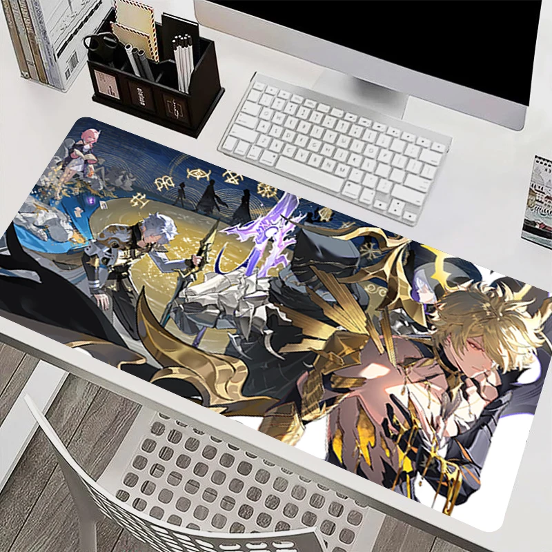 Mouse Pad eSports Gamer Players Speed Mouse Mat Game Extended Desk Mat Honkai Star Rail Phainon Mousepad Non-slip Keyboard Mat - view 6