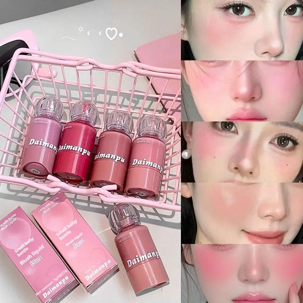 Koreaanse Vloeibare Blusher Lip En Wang Hydraterende Stick Lip Make-up Rouge Natuurlijke Balsem Glans Wang Poeder Blush Crème Gezichts H2U8