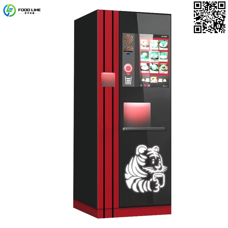 Customized Coffee Maker Auto Freshly Ground Brewed Espresso Cappuccino Coffee Vending Machine Bubble Tea Machine