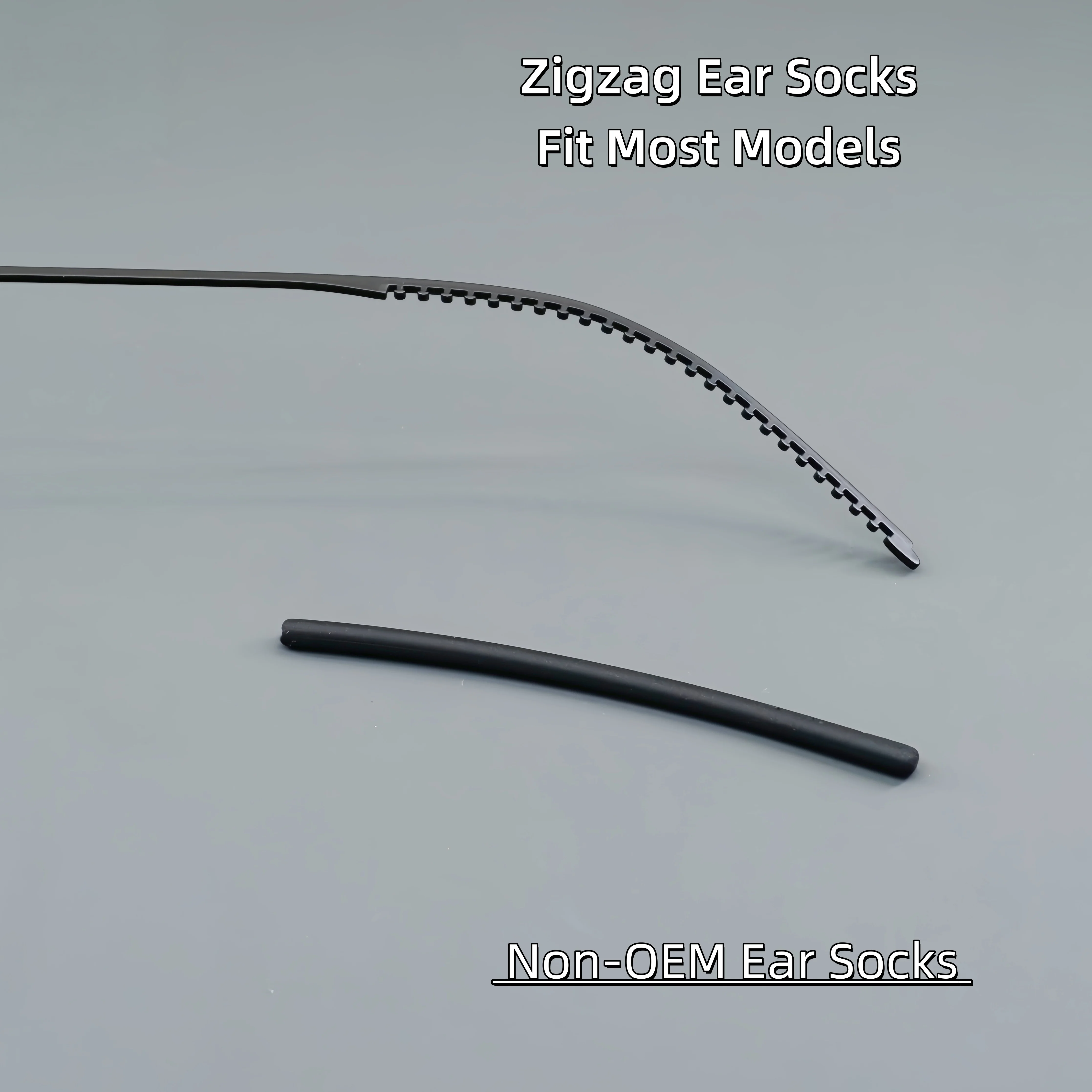 Replacement Silicone Ear Socks for Lindberg Glasses, Soft Anti-Slip Temple Tips for Thin Eyeglass Legs, Fit Most Models