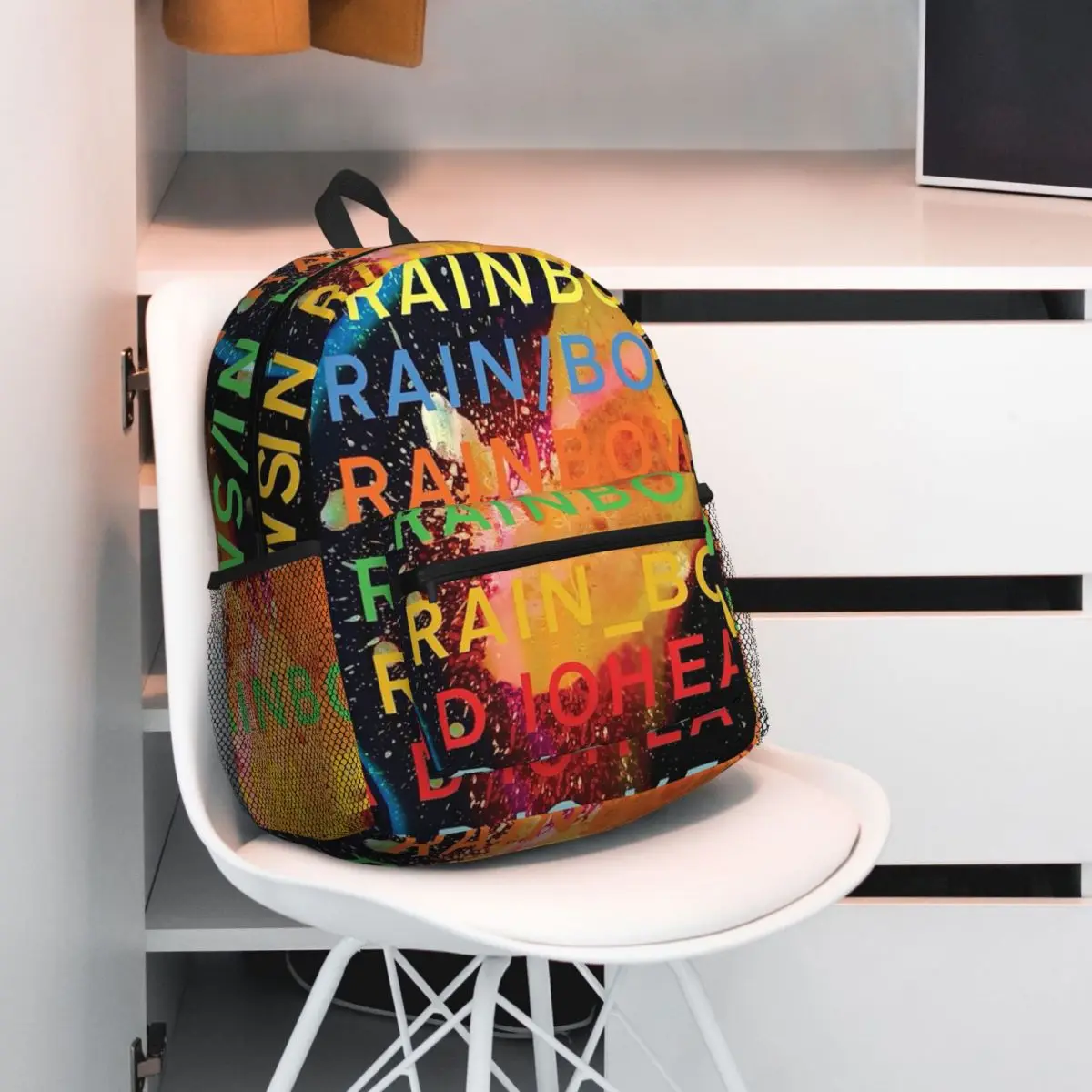 Rock Band Radiohead In Rainbows Album Merch Daypack Large Capacity Boys Girls BookBag School Bag Shoulder Bags for Men Women