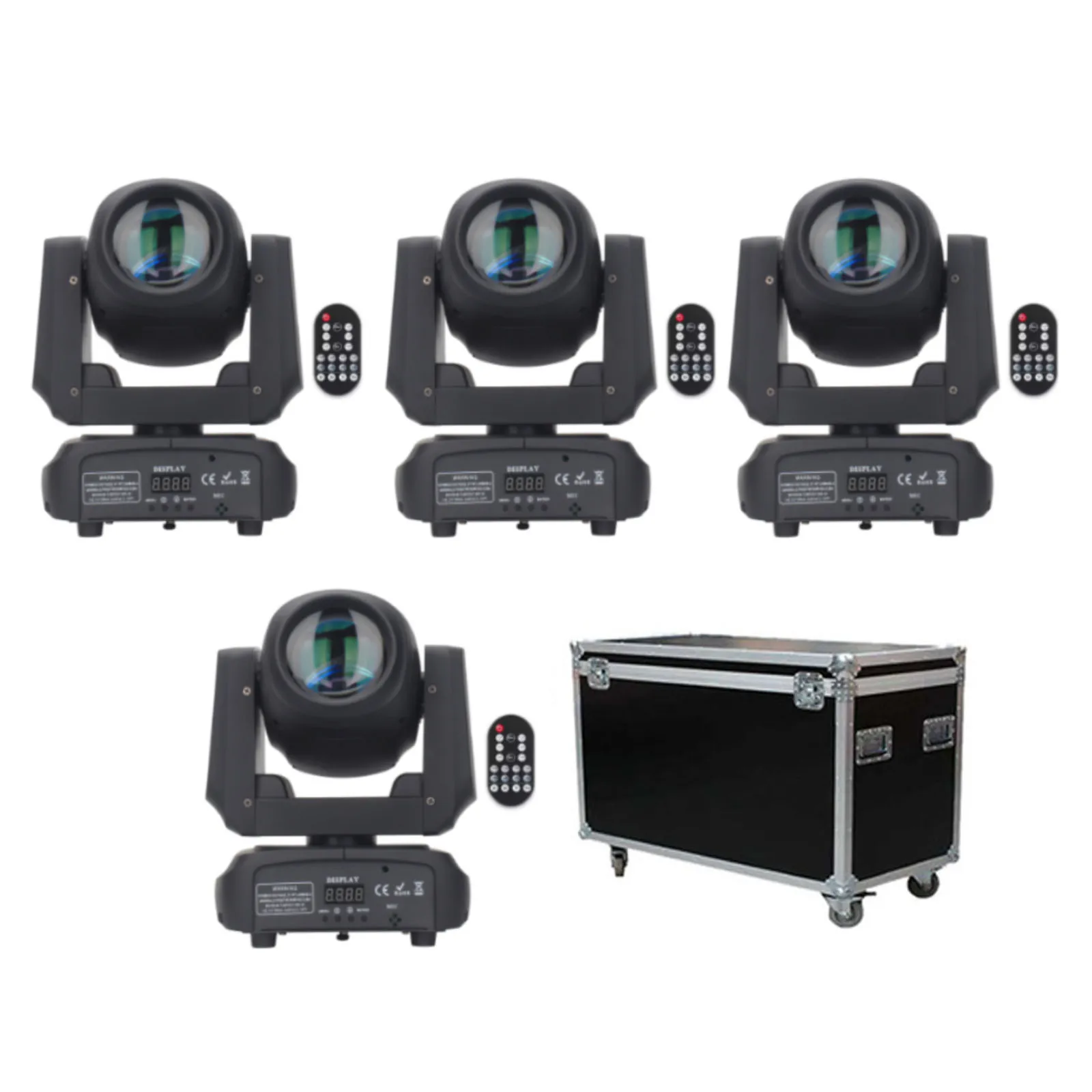 4 Stks/partij Led 100W Beam Moving Head Light 8Gobo 'S Oogverblindend Effect Disco Dj Party Light Club Bar Dmx Lichteffectlicht