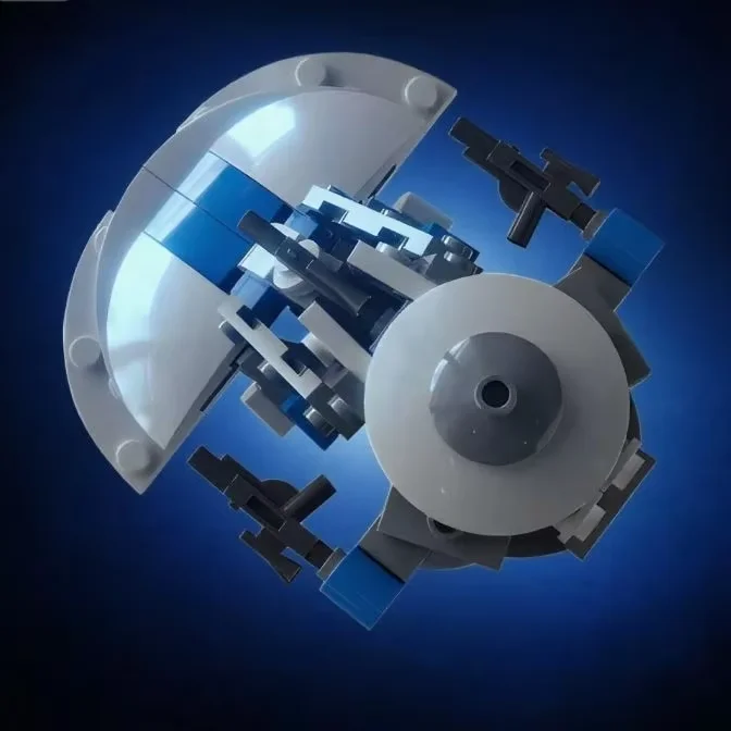 

64 шт., космическая война MOC AAT, космический корабль, строительные блоки, военная битва, модель робота, кирпичи, развивающие игрушки для детей, подарок