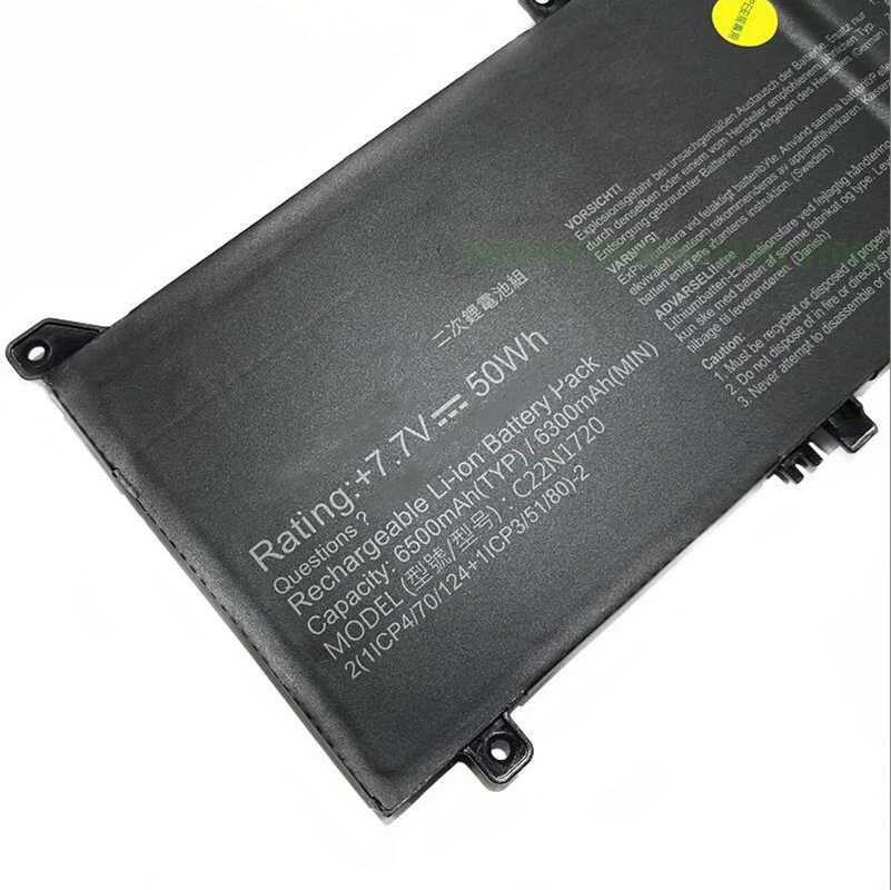 CP Laptop Battery C22N1720 7.7V/50Wh/6300mAh For ZenBook S UX391 UX391U UX391UA UX391UA-xb71 UX391UA-xb74t series