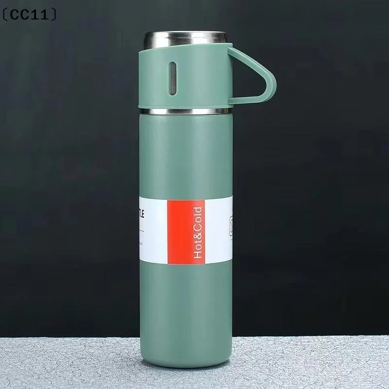 500ML Stainless Steel Vacuum Flask Gift Office Business Thermos Bottle Outdoor Hot Water Thermal Insulation Couple Cup〔CC11〕 view 3
