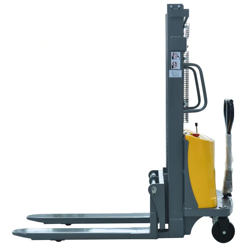 3 meters 2tons Semi electric stacker motor-driven forklift charging hydraulic stacker