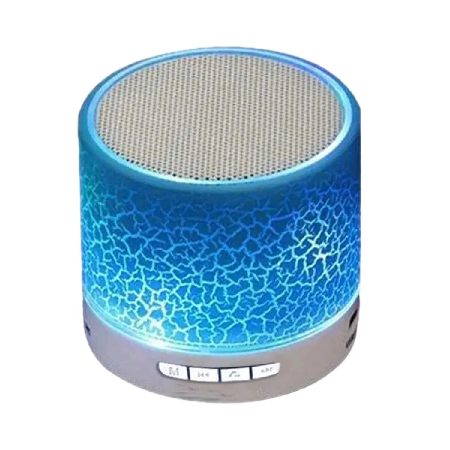 Portable Small Wireless Mini Speaker with Subwoofer, Dazzle Crackle 7 Colour Light - Enhance Your Listening Experience!