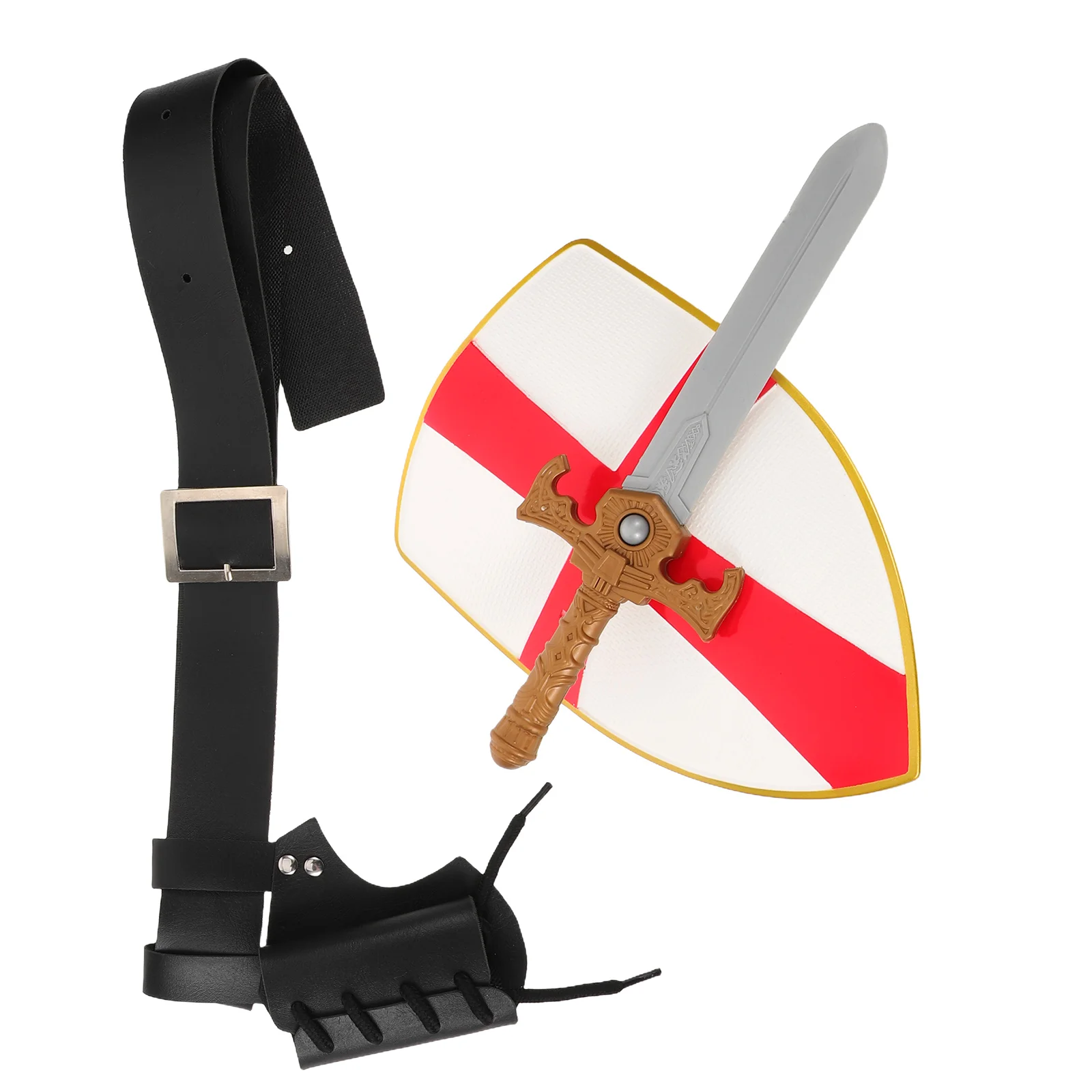 

Medieval Knight Shield Sword Belt Viking Accessories Halloween Renaissance Pirate Role Play Set Shield for