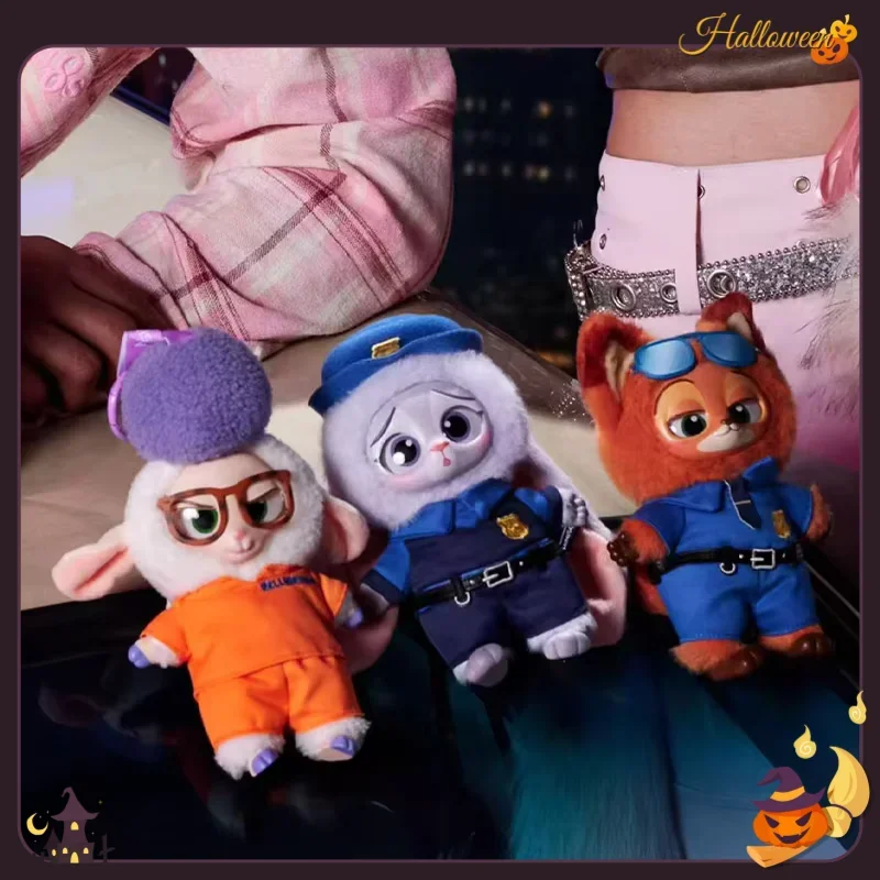 حقيبة ظهر من سلسلة Disney Zootopia صندوق أعمى من القطيفة على شكل قلادة أنيمي حقيبة عصرية مزخرفة صندوق غامض لجمع الهدايا