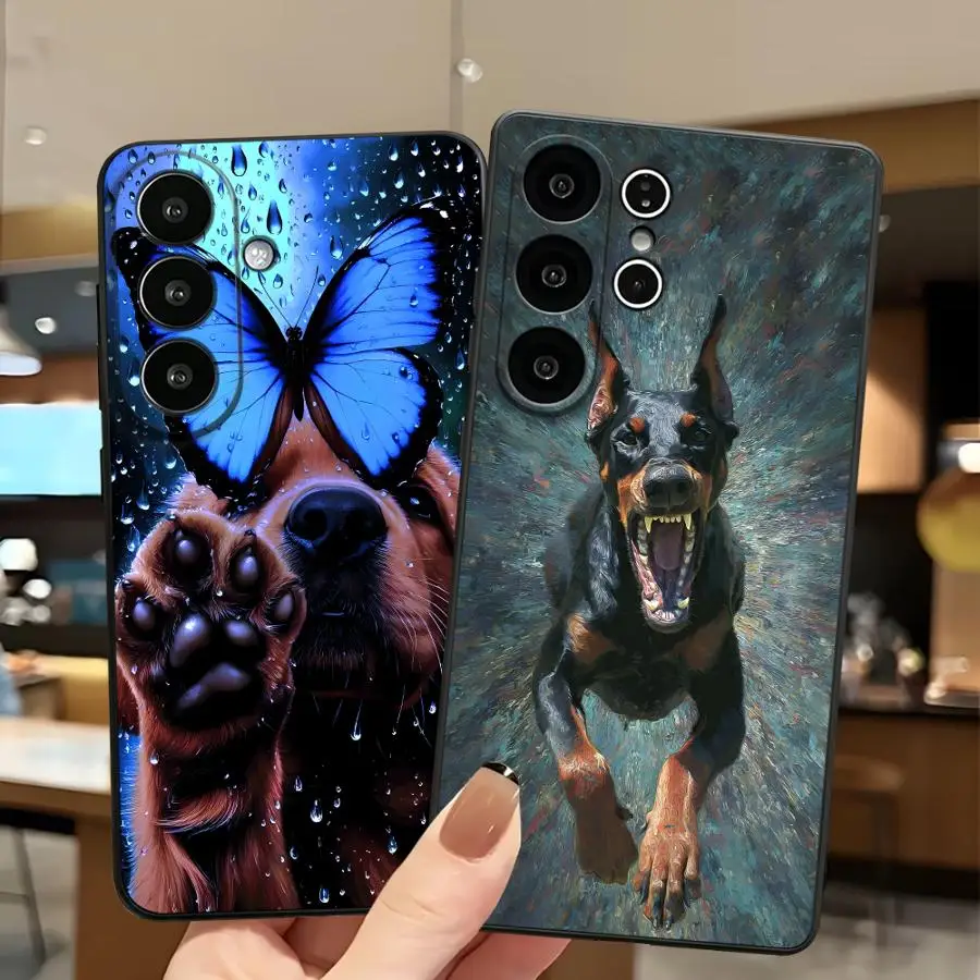 Cool Dog Phone Cover Case for Samsung Galaxy S26 Ultra S25 Plus S20 S25+ S21 FE S10 S9 S24+ S23 S24 Note 20 8 9 10 S26+