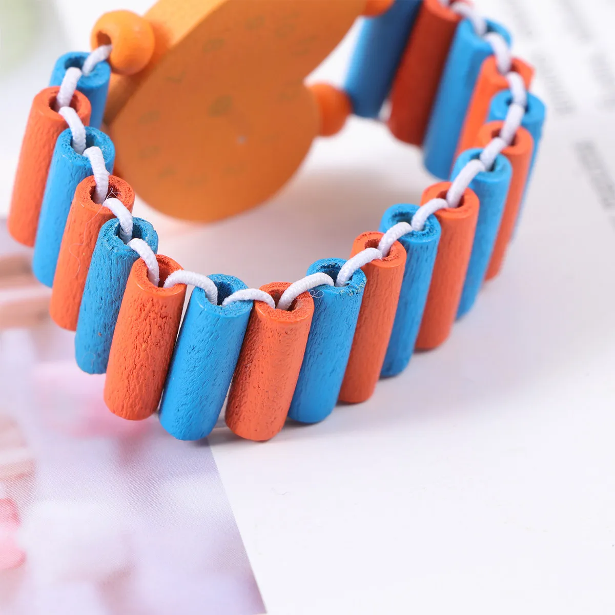 

5Pcs Wood Kids Cartoon Wooden Watch Band Creative Wristband for Birthday Party Baby Shower Favors Comfortable Stylish Kids