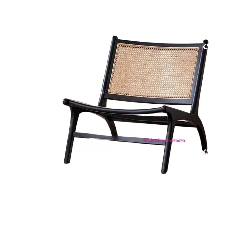 

Дизайнерский стул из массива дерева, диван для ленивой маленькой квартиры, стул, средний древний стул из ротанга для отдыха, винтажный домашний стул для одного человека