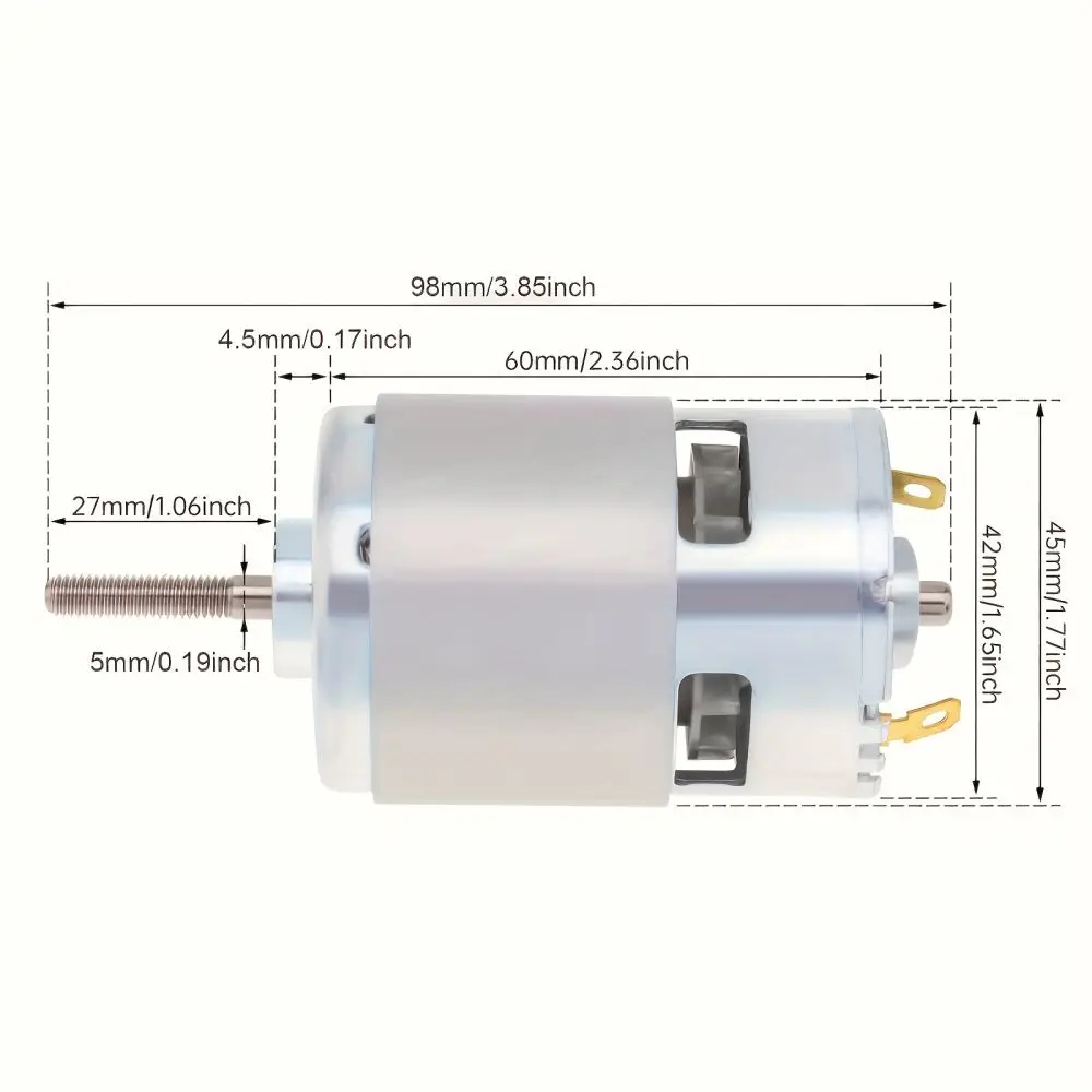 High Torque 755 Motor For Aosu Electric Grass Trimmer Mower Parts 12V Brushed DC Tool Engine Power Replacement Component