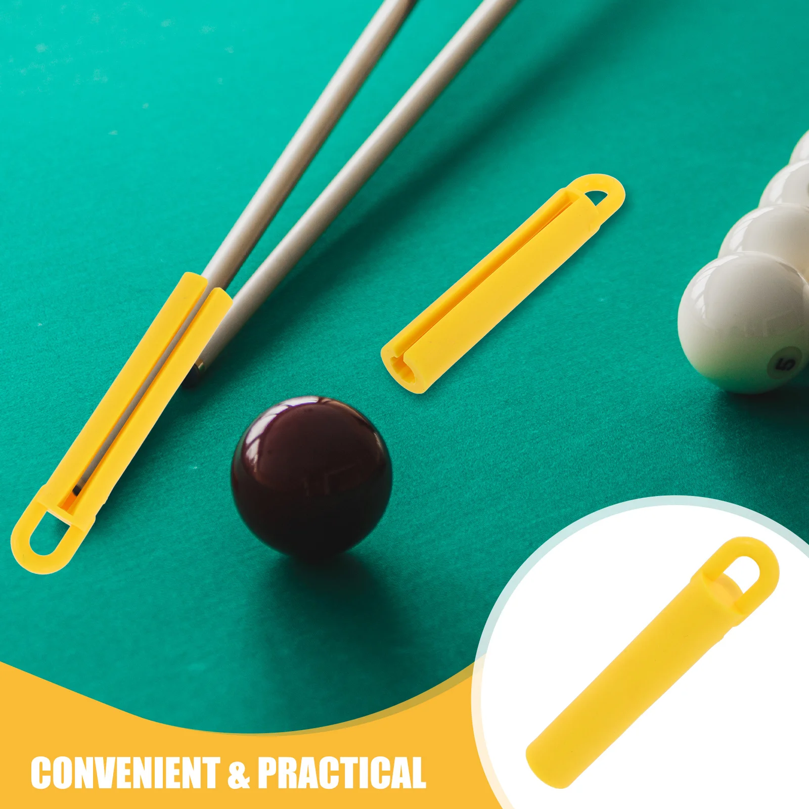 

5Pcs Billiard Cue Hanger Rubber Pool Cue Storage Holder Wall Mount Suitable Home Club Billiard Room Pool Stick Hanger