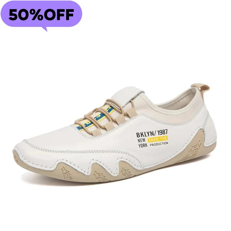 

2026White Casual Shoes Fashion Low-top Soft Sole Men's Shoes Four Season New Breathable Outdoor Shoes Men's Sports Walking Shoes