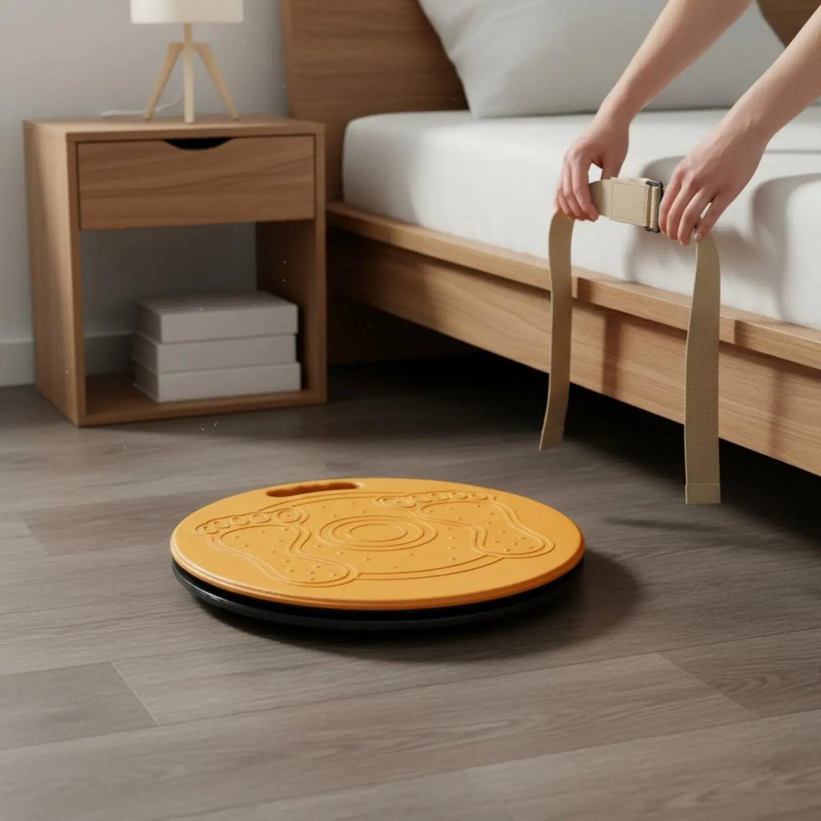 Rotating Transfer Disc Non Slip Patient Board Mobility Aid with Handle for Home Bed Transfer Solution