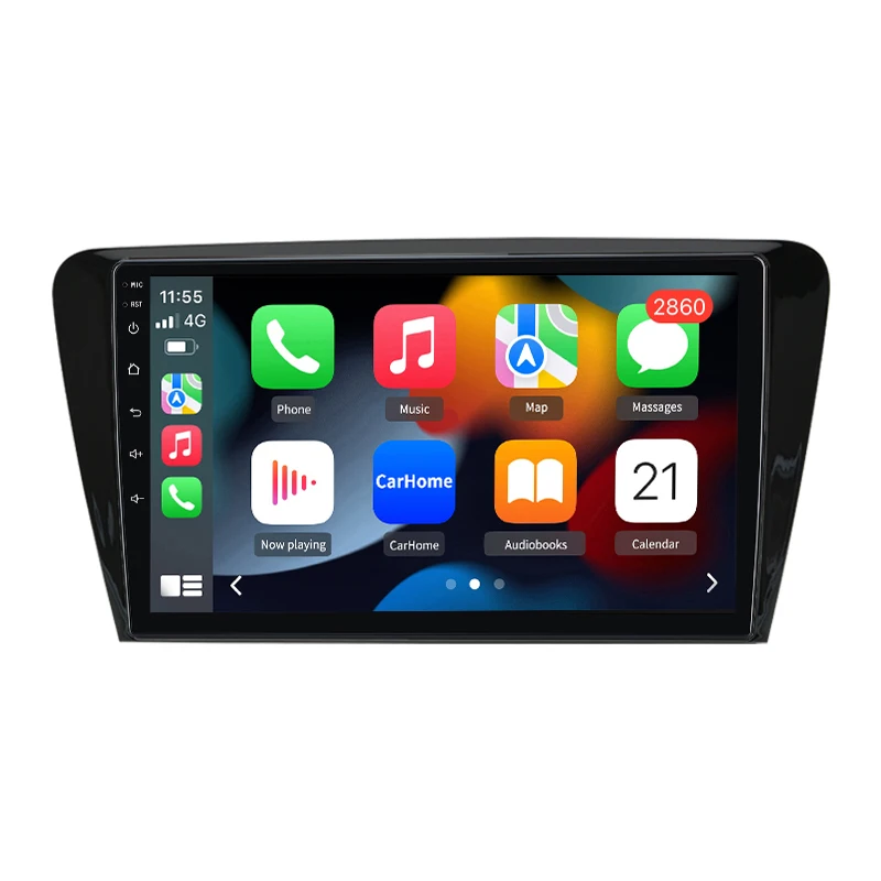 Junsun Kabelloses Apple CarPlay Android Auto für Skoda Octavia A7 2013-2018 Android 15 Autoradio GPS-Navigation IPS-Touchscreen Bluetooth WiFi DSP RDS Multimedia-Stereo Plug-and-Play-Haupteinheit