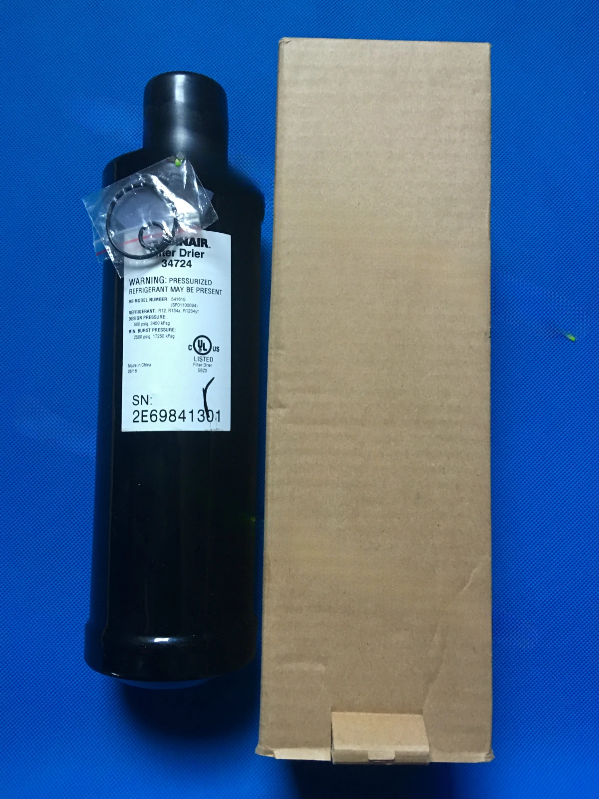 Refrigerant recovery ACS553 drying filter 34724 drying bottle filter compartment vacuum pump oil