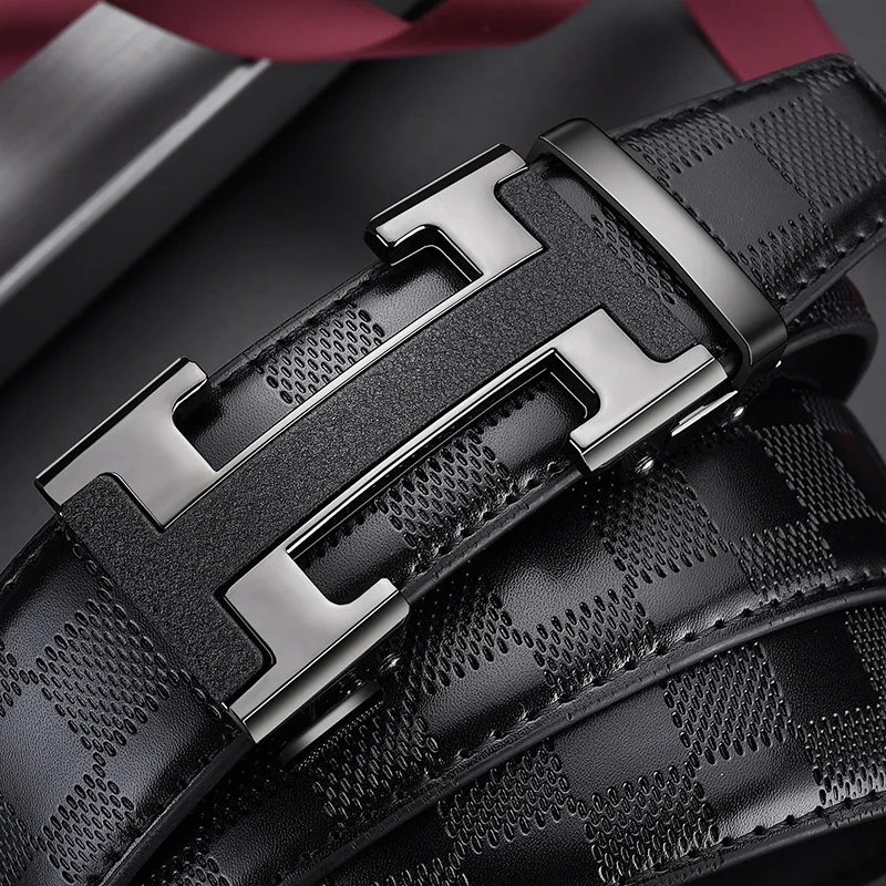 Роскошный брендовый мужской ремень, высококачественный кожаный деловой дизайнерский знаменитый ремень для мужчин, джинсовый ремень, мужской ремень с металлической пряжкой