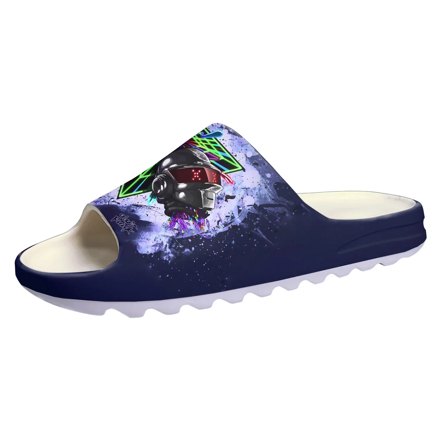 

Daft Punk Band Rock Soft Sole Sllipers Home Clogs Step on Water Shoes Mens Womens Teenager Bathroom Customize on Shit Sandals