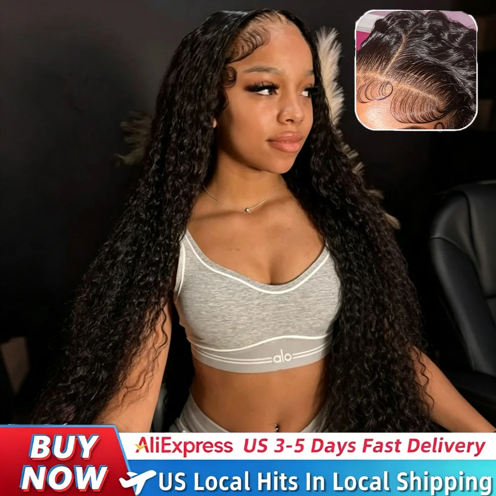 13x6 Lace Front Wigs Human Hair 200 Density Pre Plucked Deep Wave 13x4 HD Lace Frontal Wigs Human Hair With Baby Hair for Women