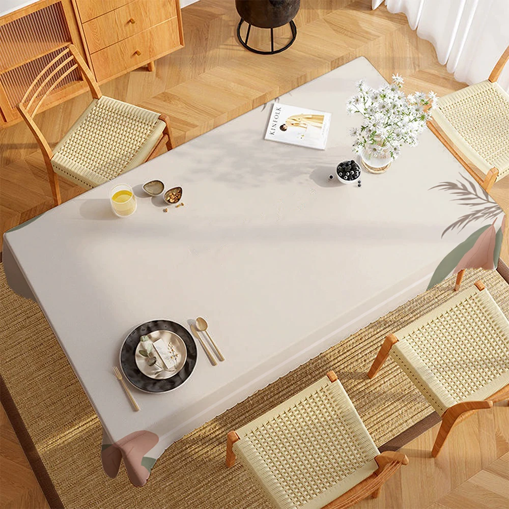 Geometric 2D Flat Printed Polyester Tablecloth Table Covers For Dining Table Room Decor Picnic Blanket Camping Supplies Xmas