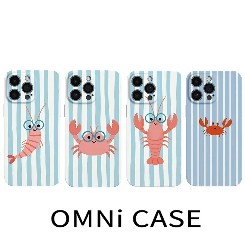 Small marine creatures Phone Case for Samsung Galaxy S20 S21 S22 S23 S24 S25 S26 Ultra 5G Glossy Film Hard PC Cover