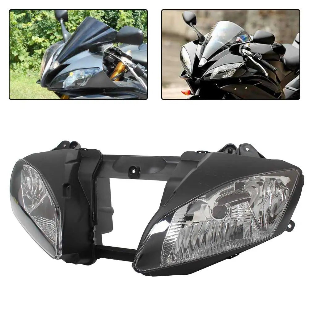 Motorcycle Headlight Housing Headlamp Shell Head Lamp Light Housing Fits For Yamaha Yzf-R6 Yzf R6 2006-2007 Headlight Housing