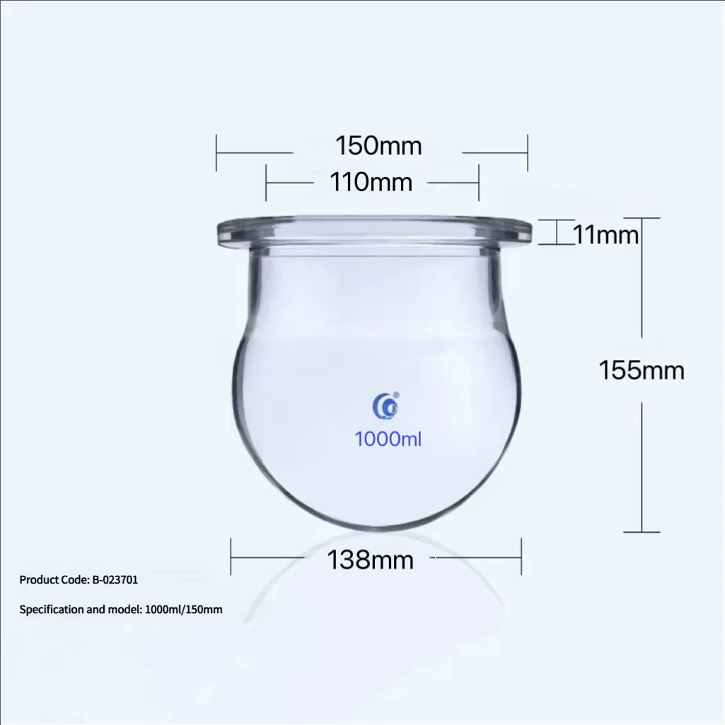 1000ml/2000ml/3000ml Round Bottom Medical Grade Boro. Glass 3-neck Glass Flask Reactor for Laboratory Glassware