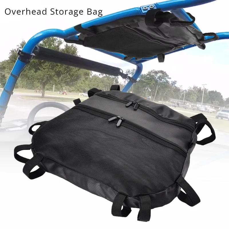 

For RZR S 800 2009-2014 Mesh Pocket Nylon Roof Bag For RZR 800 2008-2014 Overhead Storage Bag
