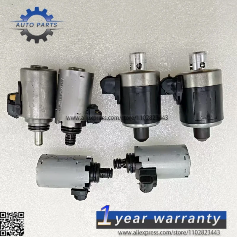 

722.6 A1402770398 A1402770435 A1402770535 6Pcs Tested Automatic Transmission Solenoids Set For Mercedes Benz S350 5 Speed Gearbo