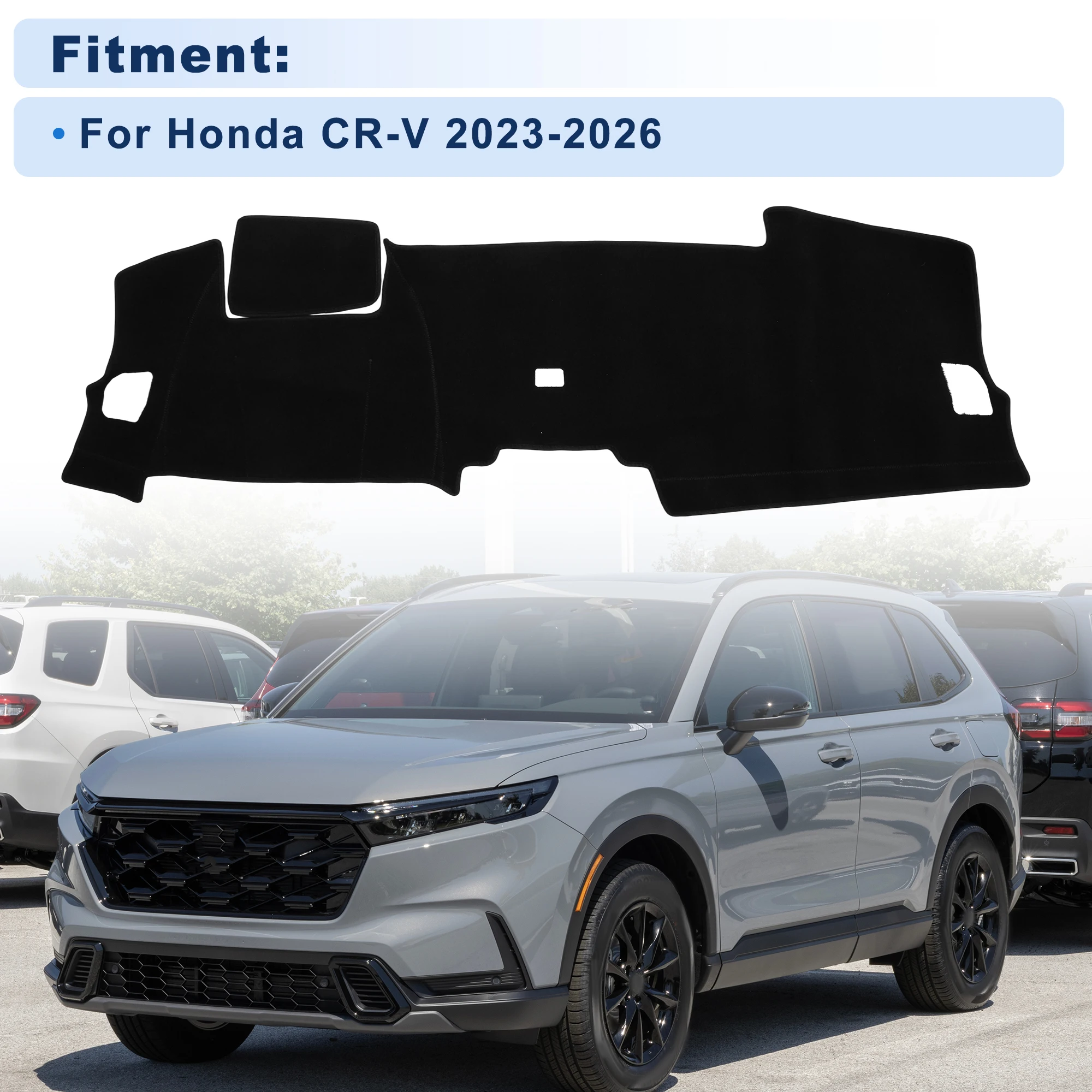 UXCELL Dash Cover for Honda CR-V 2023-2026 Polyester Black