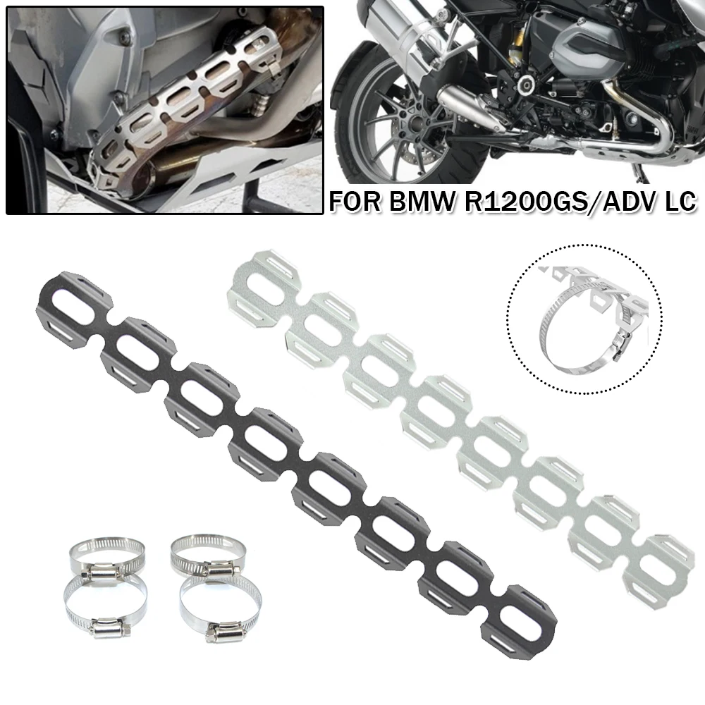 Motorcycle Exhaust Pipe Header Wrap Water Cooled Heat Shield Guard Cover For BMW R1200GS Adventure 2013-2021 R1200 GS GSA F900R