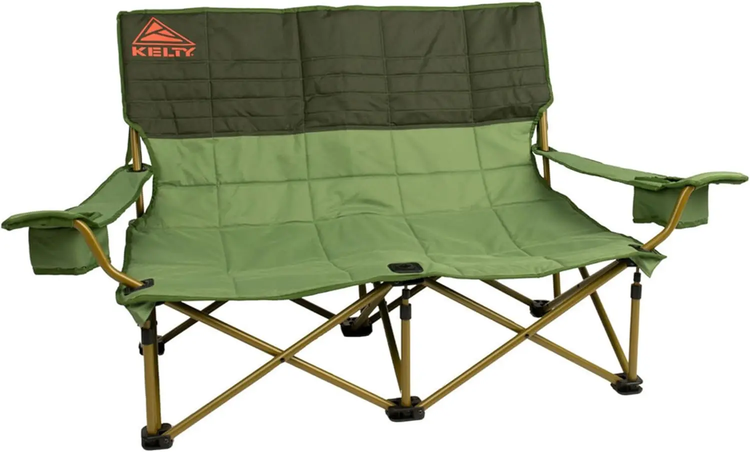 

Oversized 2-Person Low Folding Camp Chair, Heavy Duty for Beach, Soccer Games, and Tailgating