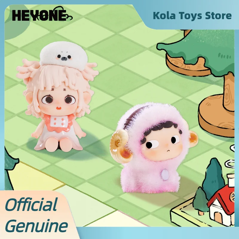جديد Heyone Mini Lost Time Town Series صندوق أعمى صغير يتدفقون الشكل جمع زخرفة نموذج اللعب صندوق غامض لطيف الشكل هدية