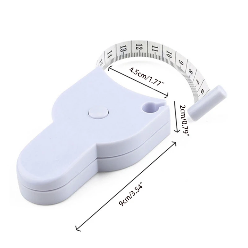 Body Measuring Ruler 59'' Self-Tightening Tape Measure for Measuring Body 59''