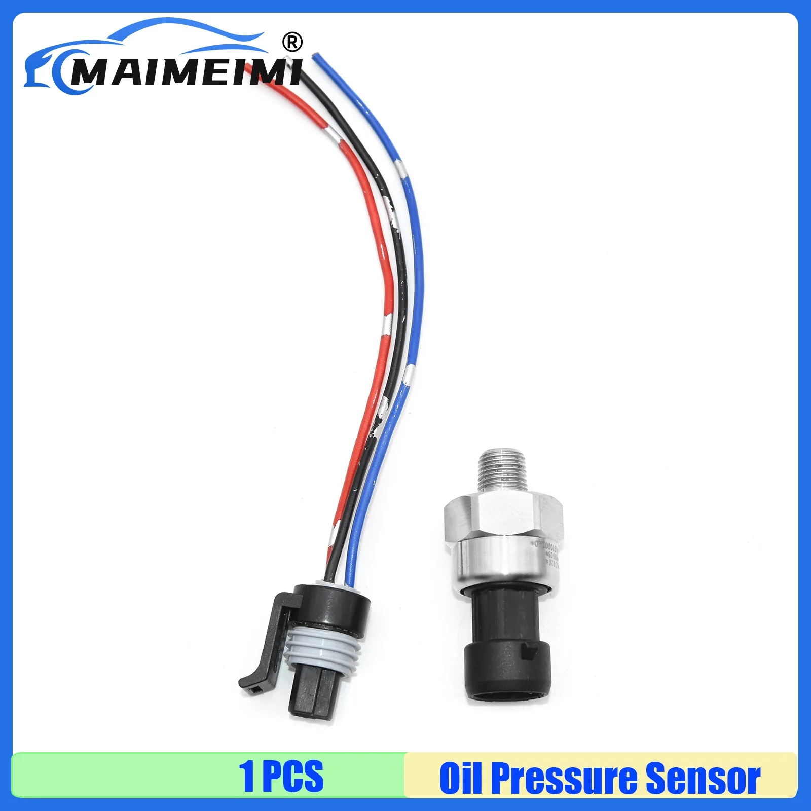 

MAIMEIMI DC 5V 1/8NPT Pressure Transducer Transmitter Sensor Stainless Steel Oil Pressure Sensor 145/215/300/500 PSI