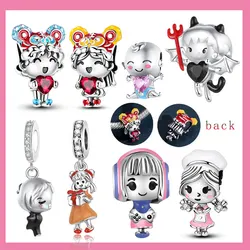 925 Sterling Silver Boy Girl Princess Prince Charm Beads Fit Charm Original Bracelet for Women DIY Jewelry Making Gifts