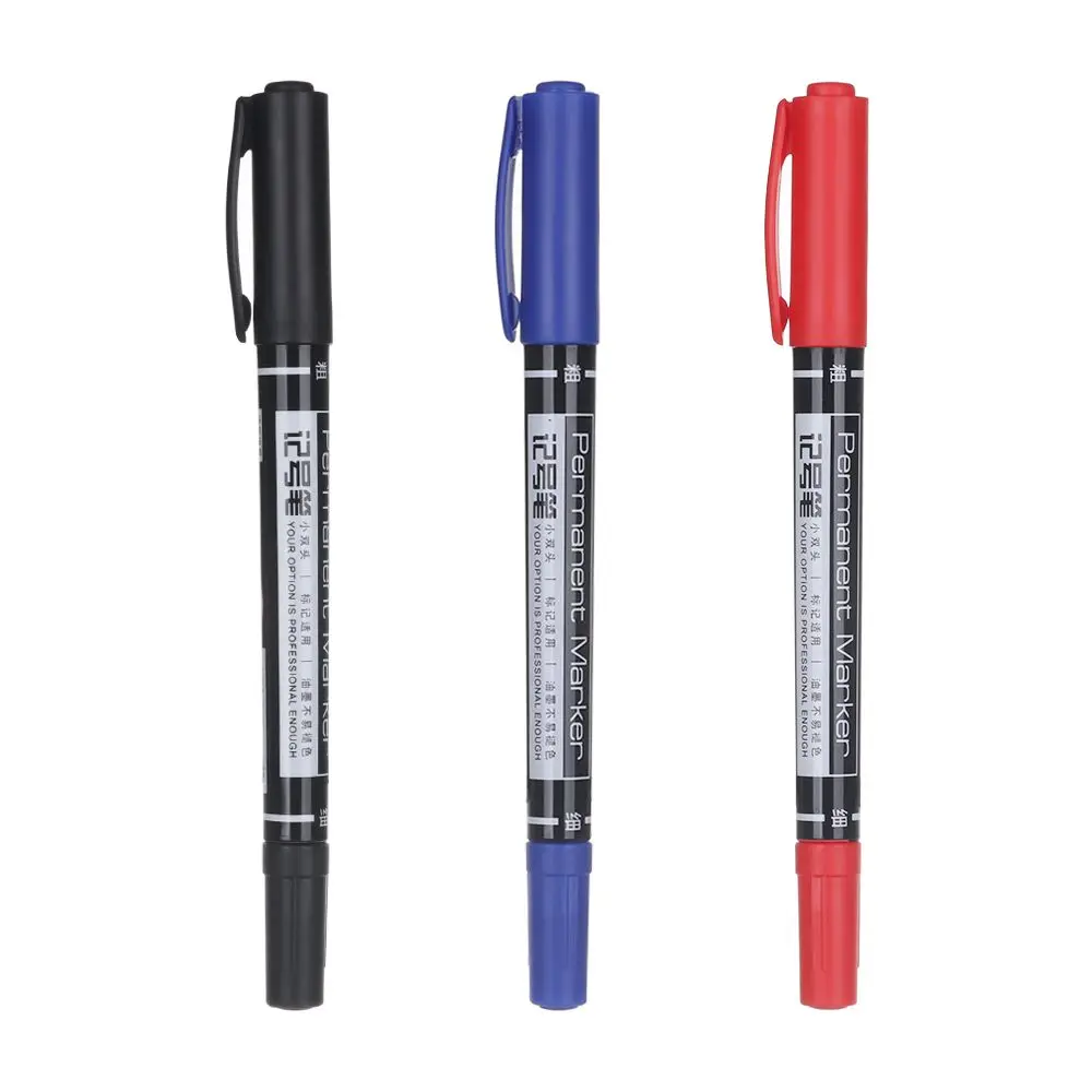 1/3pcs Colorful Fast Dry  Hook Line Permanent Marker Fine Point Sketch Pens Twin Tip