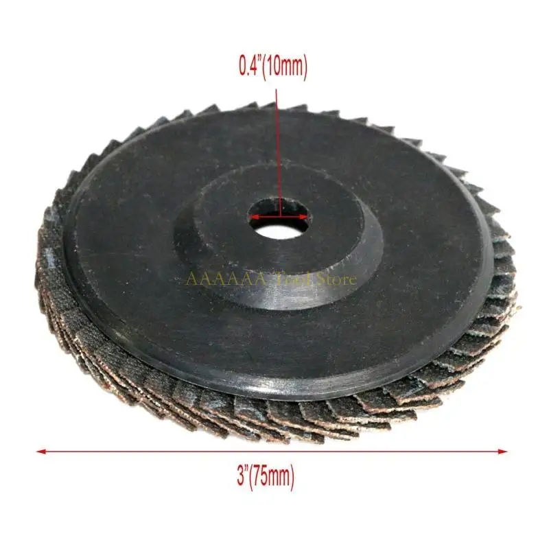 A2BE 3/6X/SET 75mm 80 Grits Flap Discs & mài đĩa đánh bóng cho thép không gỉ