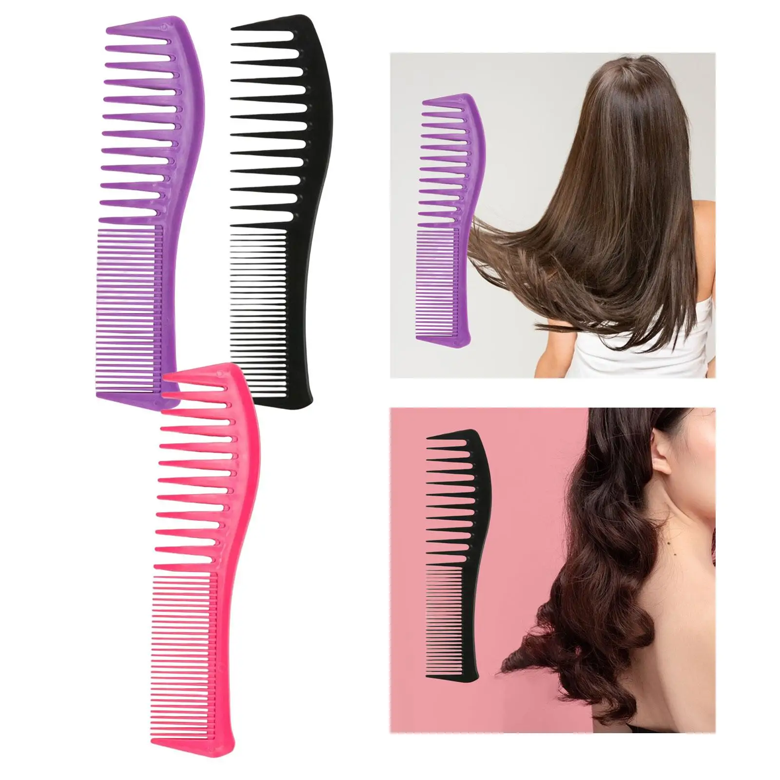 

Hair Comb Haircut Hairdresser Tool Salon Hair Cutting Travel Anti Static Portable Comb for Short Hair Long Hair Straight Hair
