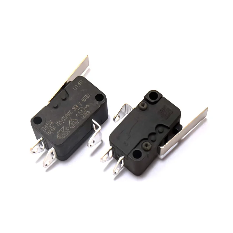 Microswitch D45X 16A125/250V normally open and normally closed limit travel 3-pin with straight handle