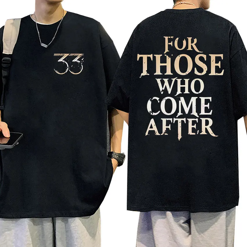 Esquie Clair Obscur Expedition 33 for Those Who Come After 2025 Game T Shirts Men's Casual Vintage Aesthetic Cotton T-Shirt Tops